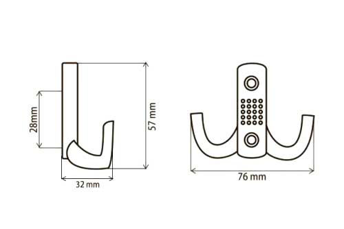 Гачок меблевий  DC Z 341 G3
