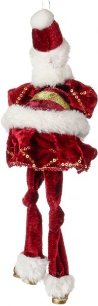 Подвеска Девочка в бордовой шубе 27 см 12108-12BU  