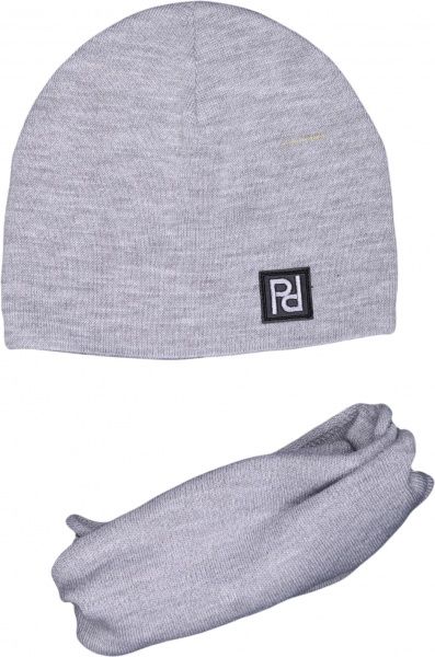 Комплект шапка + снуд унисекс Pompona р.52-54 серый 20 Z P 95 k 