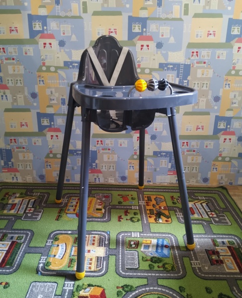 Стульчик для кормления Venus серый