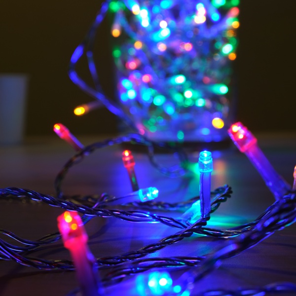 Электрогирлянда линейная SHLigts Нить (ILD100M-F) встроенный светодиод (LED) 100 ламп 5 м 