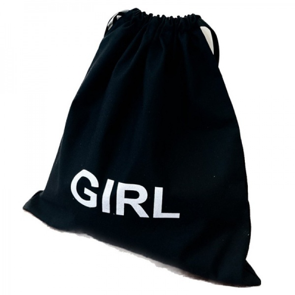 Органайзер текстильний Organize M-girl Girl бавовняний для речей чорний 350x300 мм