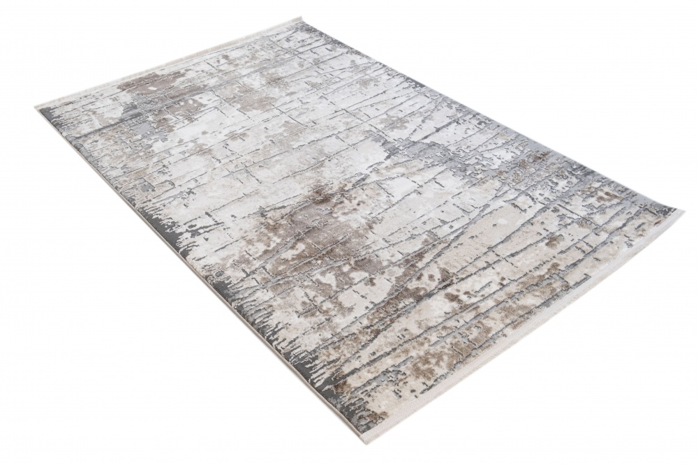 Килим Karmen Carpet GALYA PLUS S3802A GREY/GREY 80x150 см D