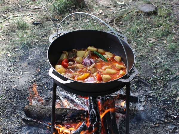 Казан Brizoll ø360 мм 165 мм 10 л чавунний азіатський 10 л з чавунною кришкою-сковородою