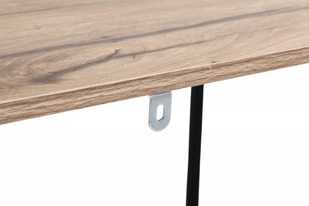 Этажерка Центр Меблів Конго 1105х500х300 мм натуральный/черный