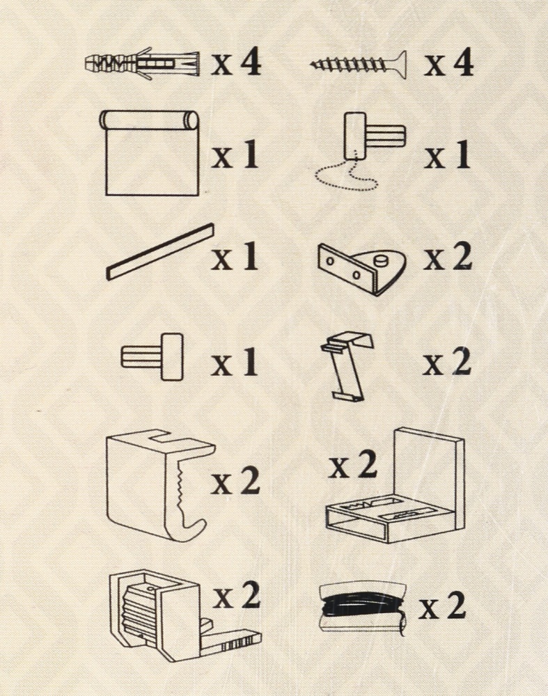 Ролета термо (blackout) Vivendi YLZG002 бежевая 70x150 см