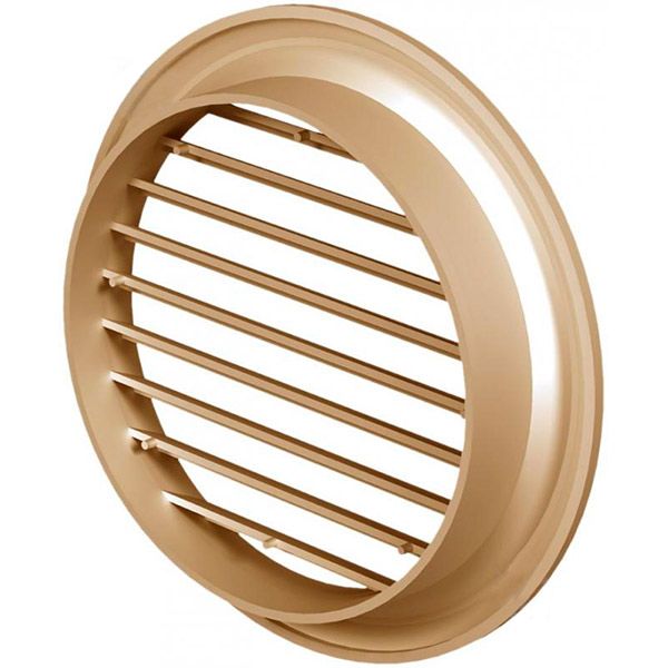 Решетка Вентс МВ 100бВ пластик дуб светлый 