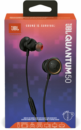 Гарнітура ігрова JBL® Quantum 50 black (JBLQUANTUM50BLK) 
