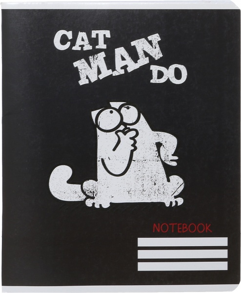 Тетрадь школьная 4 96 листов в клетку Simon's Cat
