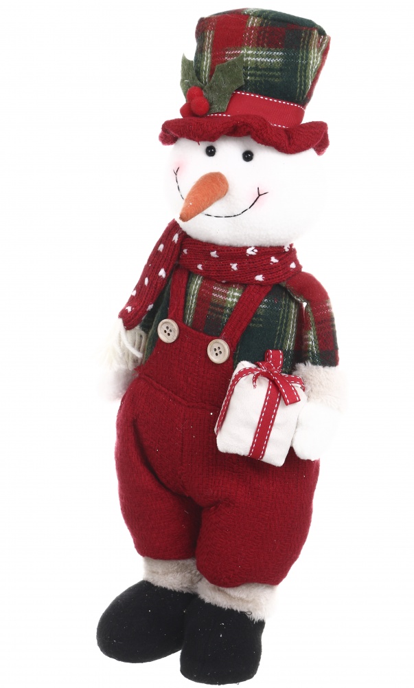 Декорація новорічна текстильна Святкові персонажі 20x64см червоно-зелений 3 асортимента AZ225070ABC