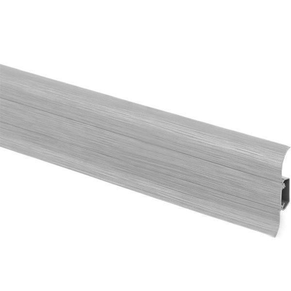 Плинтус Cezar Easy Dardan М-201 серебро 20x60x2500 мм 