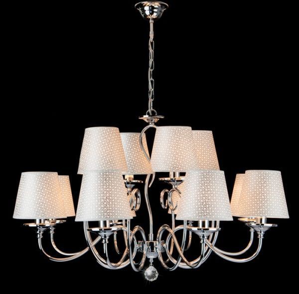 Люстра підвісна Strotskis Fresa 12x40 Вт E14 хром 70068/12 