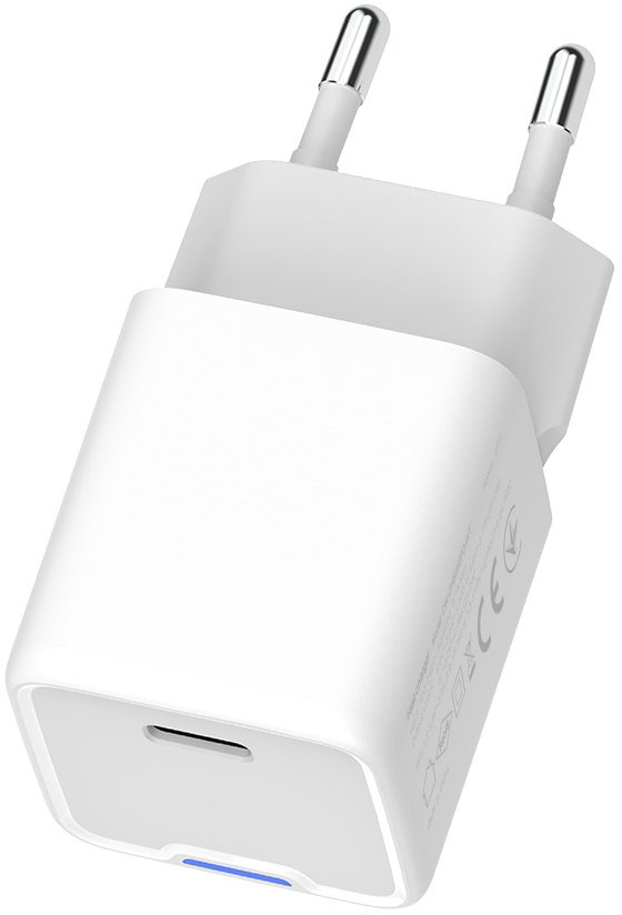Сетевое зарядное устройство ColorWay GaN Mini 35W PD Port PPS USB-C белый (CW-CHS056PD-WT)