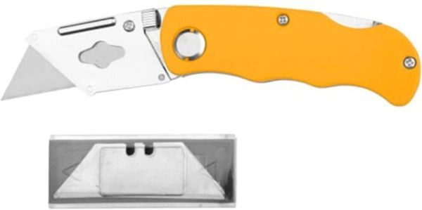 Нож Tolsen складной трапеция алюминиевый 5 лезвий SK5