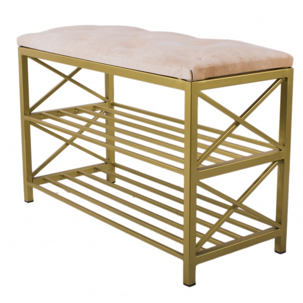 Пуф-скамья Метал Арт Мюнхен бежевый 