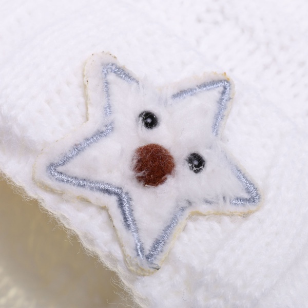 Шапочка дитяча унісекс Kraft+ р.36-38 білий 2733 