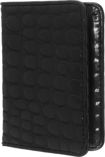 Обкладинка для паспорта чорна штучна шкіра