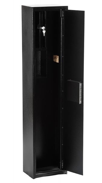 Сейф оружейный Metalzavod ШОЕ-1250 черный (2 ружья + трейзер) 