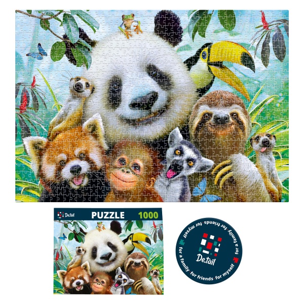 Пазли картонні De.tail Селфі в зоопарку DT1000-03