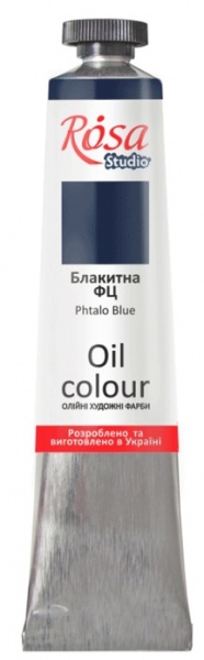 Краска масляная Голубая ФЦ 45 мл Rosa Studio