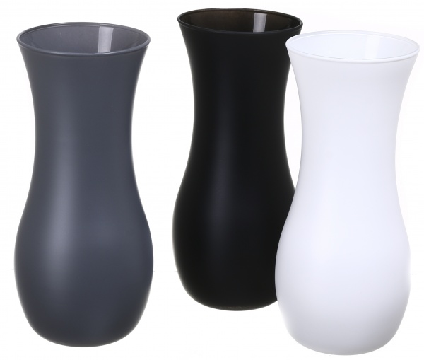 Ваза скляна Soft Лілія 25 см біла 