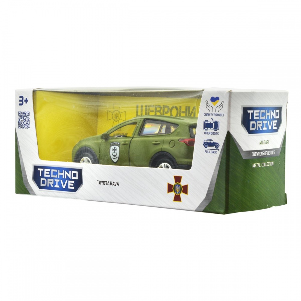Автомодель TechnoDrive 1:32 серии Шевроны Героев Toyota RAV4 Буря KM6198