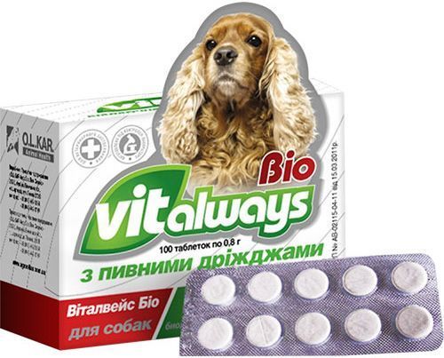 Биологически активная добавка O.L.KAR Виталвейс-Био с пивными дрожжами №100 2017