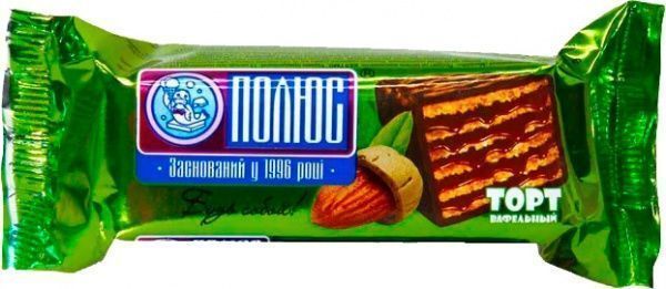 Вафлі Полюс глазуровані 60 г Мигдаль 