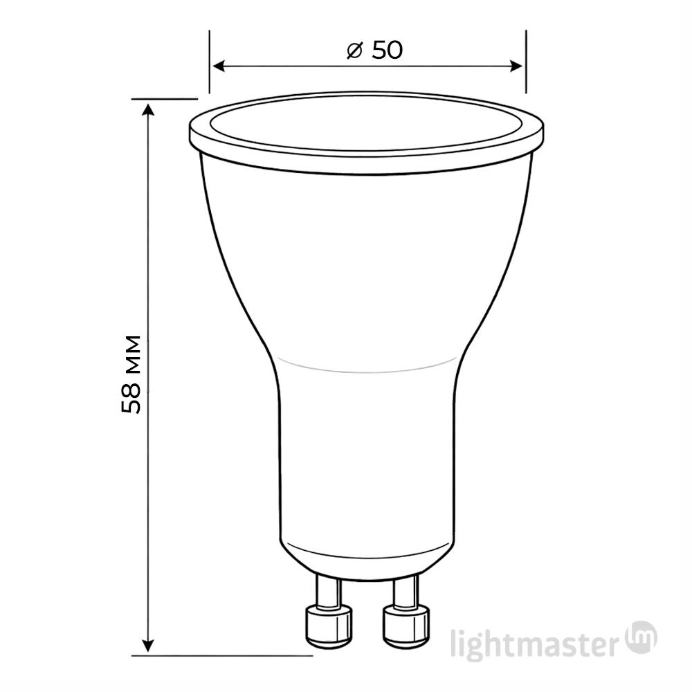Лампа светодиодная LightMaster LB-640 10 Вт MR16 GU10 230 В 4000 К 81018