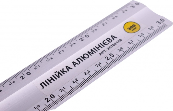 Лінійка Compass Л-300 алюмінієва анодована дві шкали 