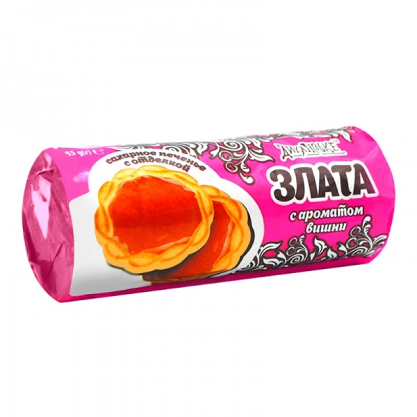 Печиво Pichkar цукрове оздоблене з ароматом вишні Злата 185 г 