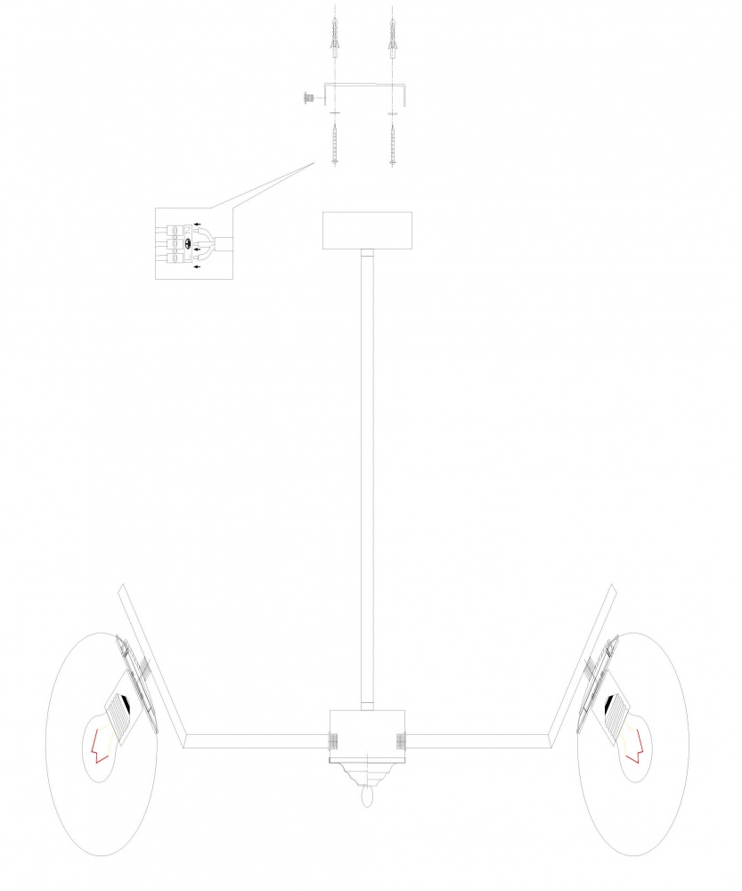 Люстра стельова Sensio Nantes 8x40 Вт E27 білий ALPL-PL321148-8
