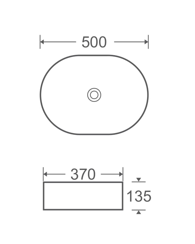 Умивальник Mixxen Arizona білий-мармур мат. 50x37x13,5см MXWE0826CUMT