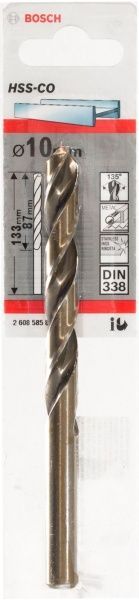 Свердло по металу Bosch HSS-CO STANDARD 87x133 мм 10 мм 2608585864