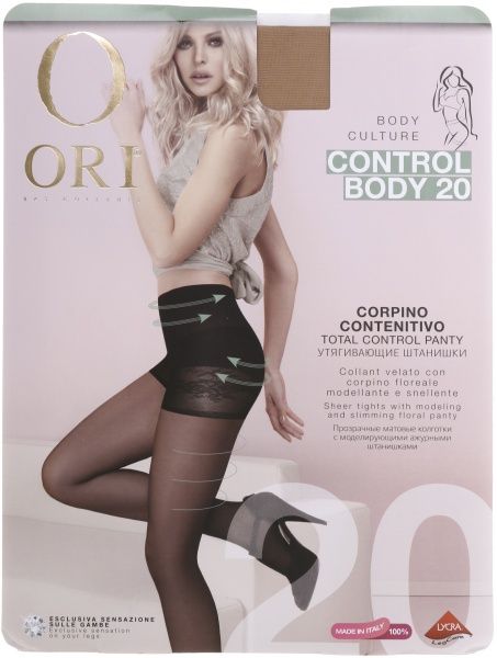 Колготки женские ORI Control Body 20 Den Pesca р. 4 коричневый 1 пар 