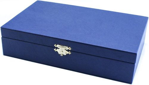 Шкатулка для украшений Гера синий/белый 250x155x60