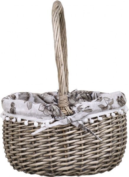 Корзина плетеная с текстилем Tony Bridge Basket 35x18/45 см EP19-8F-1 