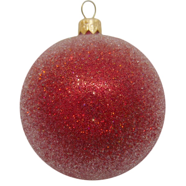 Шар новогодний d80 сахарный 