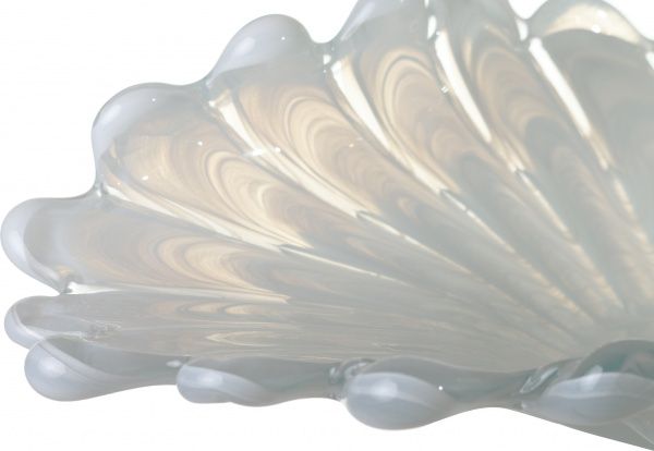 Фруктовница белая стеклянная Vanessa 48х23х12 см Antonio Tammaro