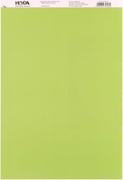 Папір з малюнком Клітинка двосторонній світло-зелений 21x31 см 200 г/м² HEYDA