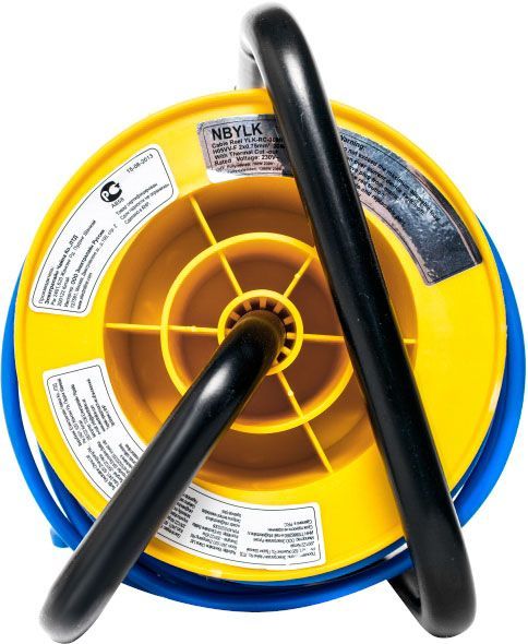 Удлинитель на катушке Electraline с заземлением 4 гн. черный 20 м 49009 