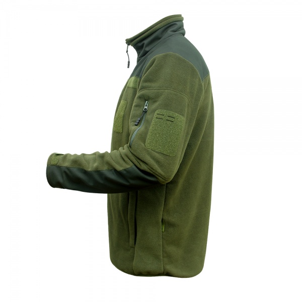 Кофта Expert ® флісова тактична полартек на підкладці, темна р. М оливковий