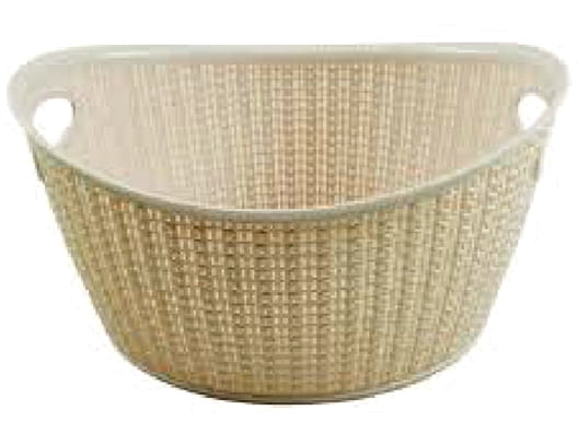 Корзина Ucsan Plastik KNIT овальная 18,78 л кремовый 