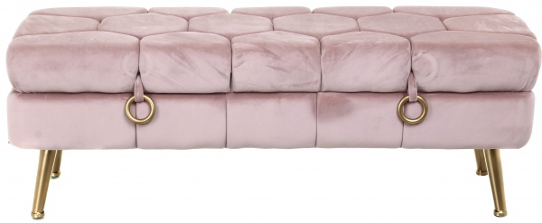 Скриня-пуф Royal Р пудрова 120х40х40 см 