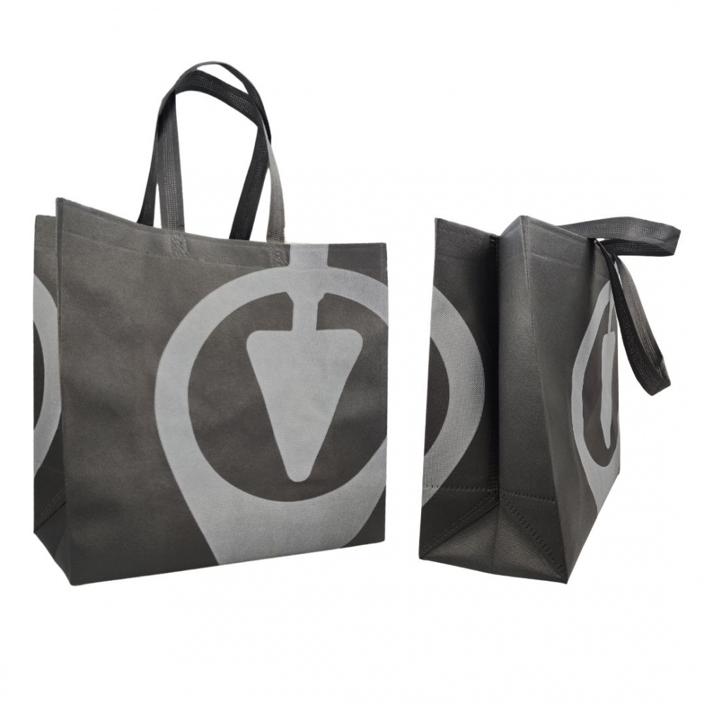 Экосумка серая 340x360x160 мм