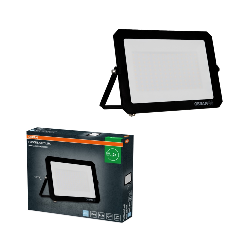 Прожектор світлодіодний Osram 100 Вт IP65 чорний FL LUX100W