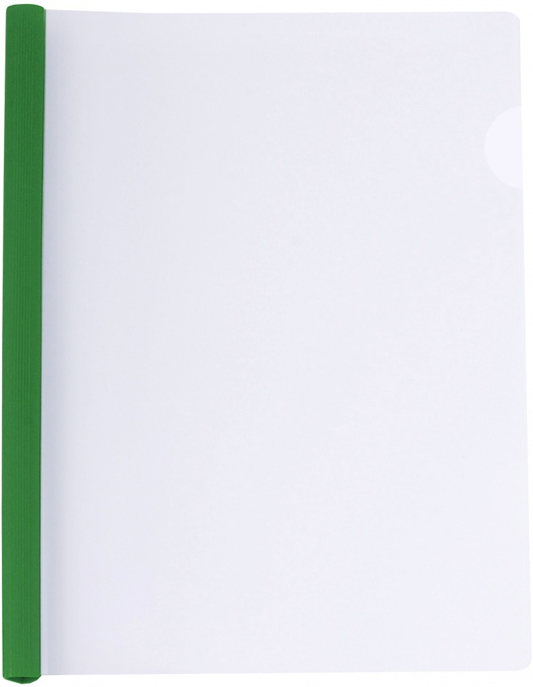 Папка пластиковая А4 з планкою-затиском 10 мм (2-65 аркушів) зелена Economix E31205-04