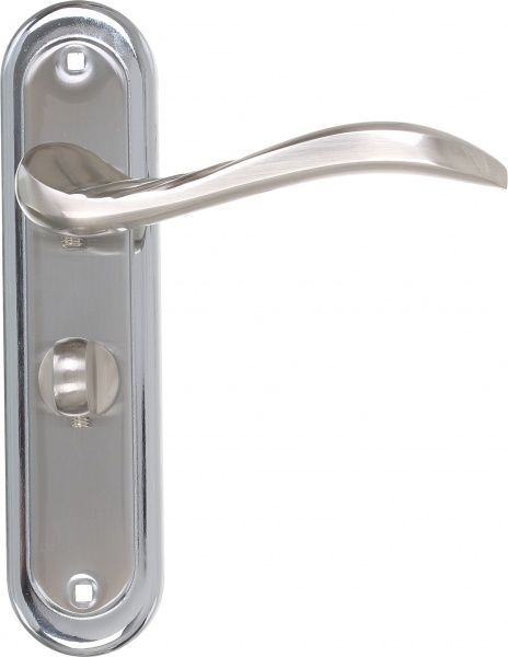 Замок врезной с ручками Heily SN/CP WC 47,5 мм никель