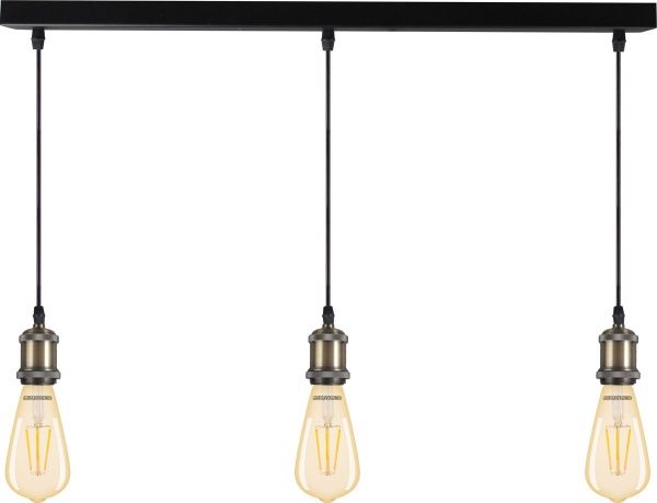 Подвес Светкомплект Loft RL 650 3x40 Вт E27 бронза/черный 