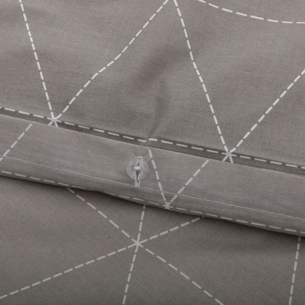 Комплект постільної білизни Rhomb 2 140 TC сірий La Nuit 